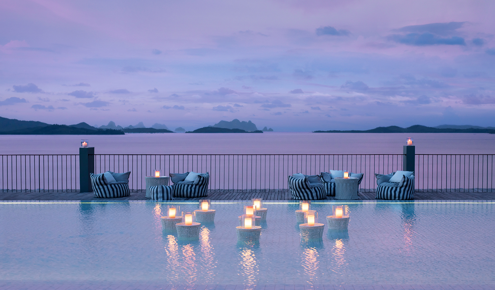 Point Yamu by COMO, Phuket. TravelPlusStyle.com cocktail_setup_at_the_pool_detail