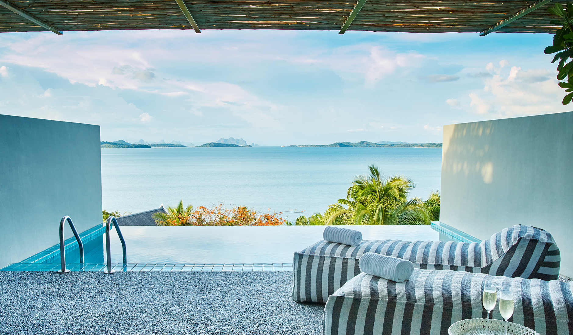 Point Yamu by COMO, Phuket. TravelPlusStyle.com veranda_pool_room_balcony