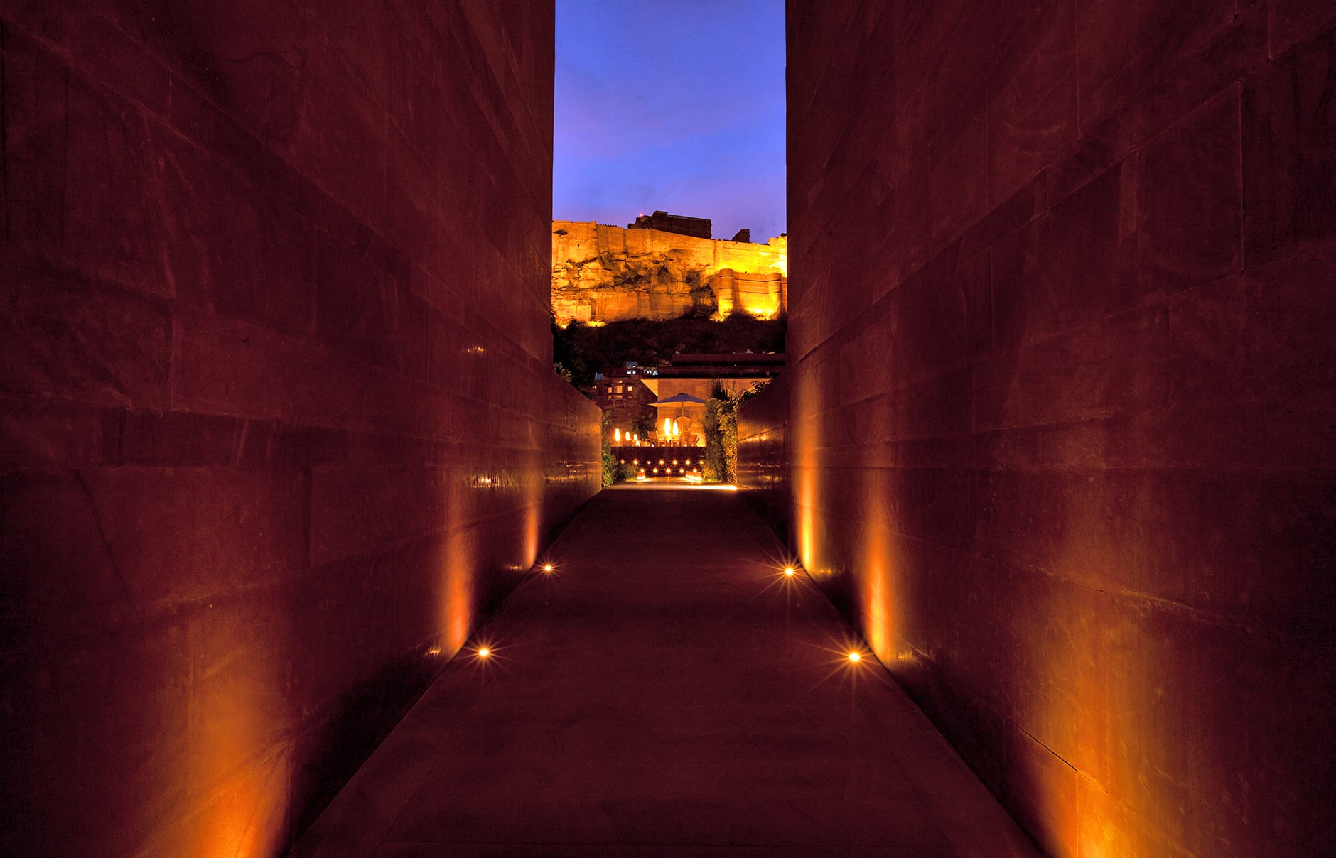 Raas evening view. Raas Jodhpur, India. Luxury Hotel Review by TravelPlusStyle. Photo © Rass