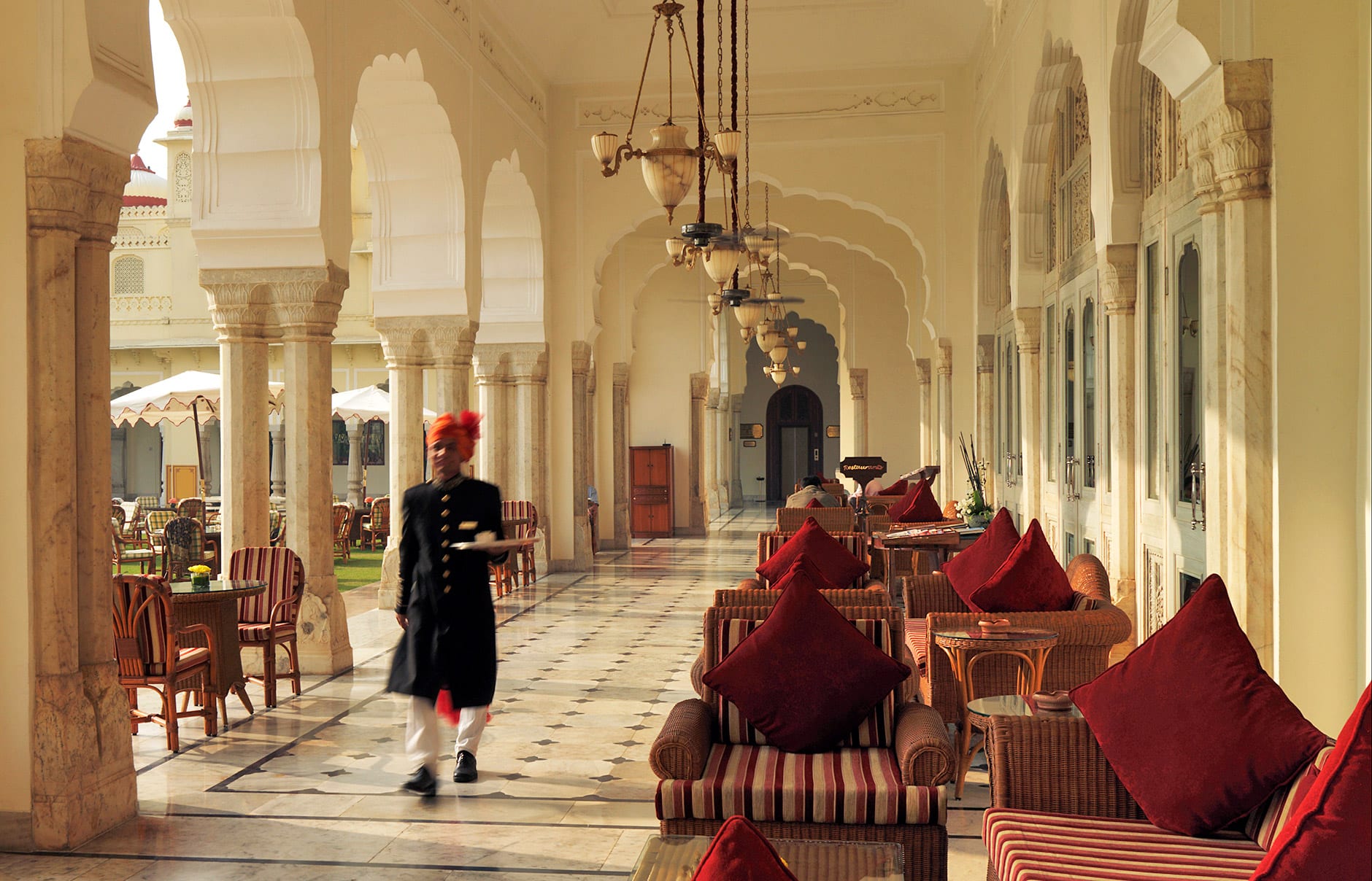 Taj Rambagh Palace, Jaipur, India. Luxury Hotel Review by TravelPlusStyle. Photo © Taj Hotels Resorts and Palaces