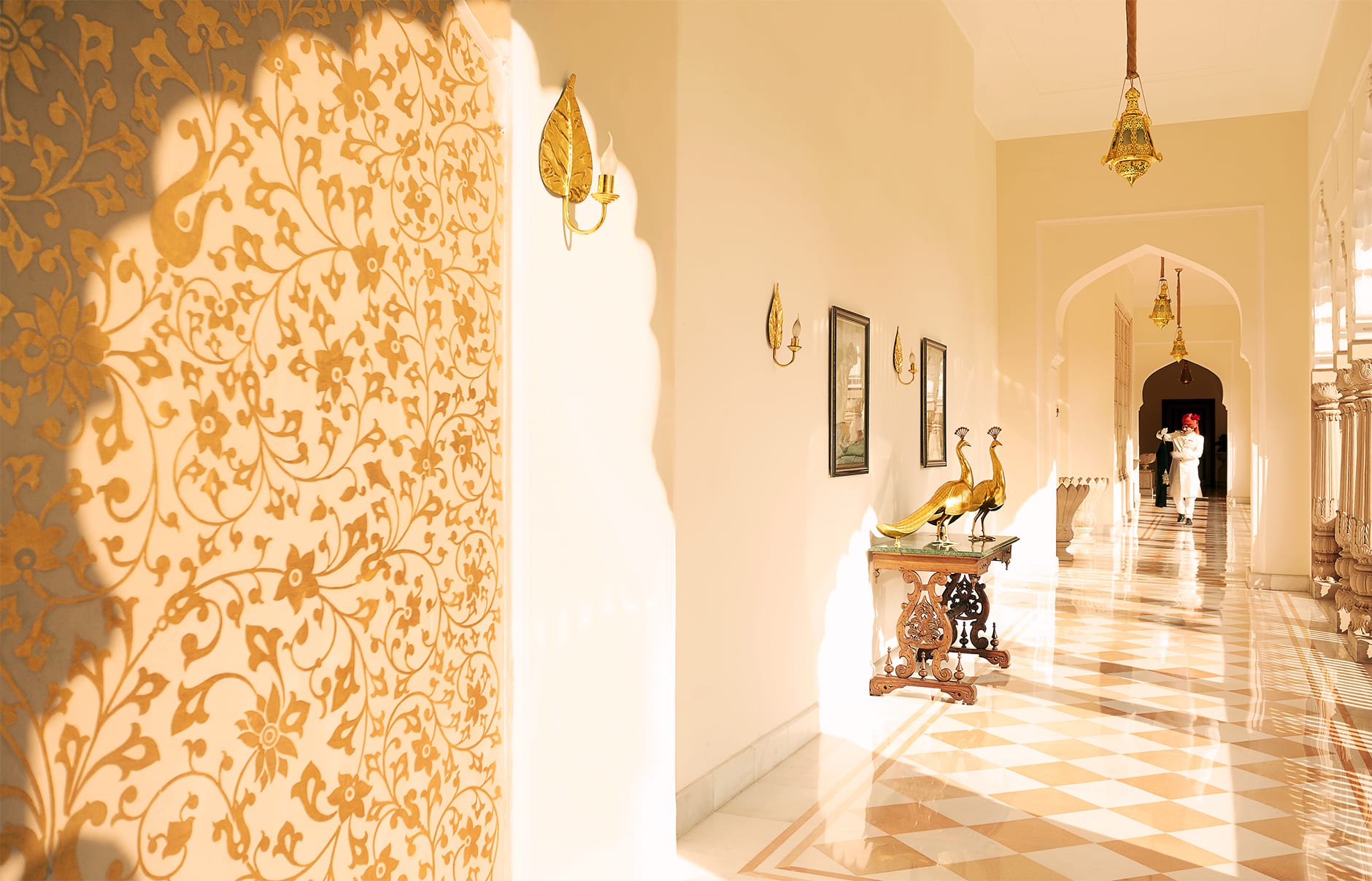 Taj Rambagh Palace, Jaipur, India. Luxury Hotel Review by TravelPlusStyle. Photo © Taj Hotels Resorts and Palaces