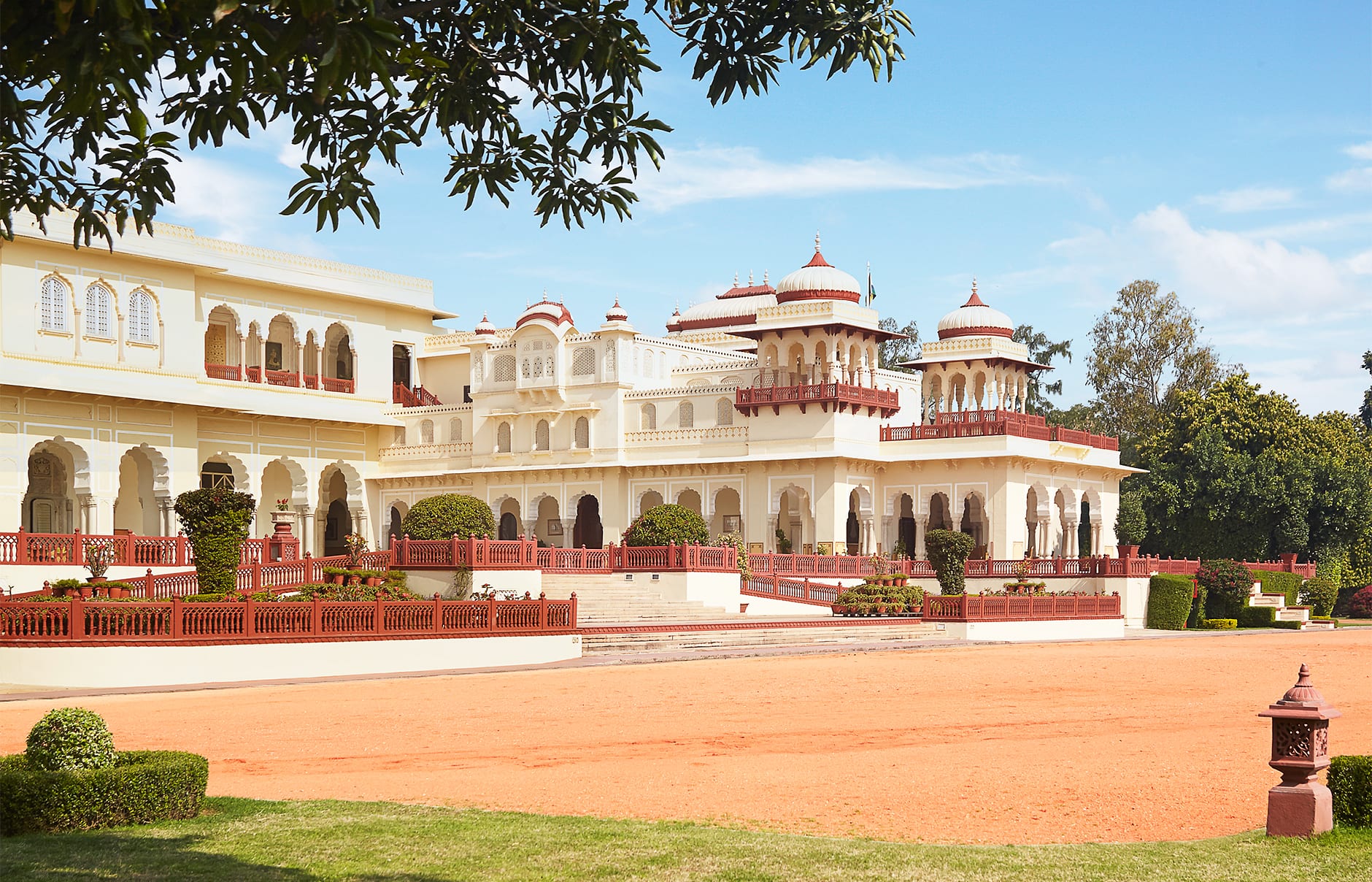 Taj Rambagh Palace, Jaipur, India. Luxury Hotel Review by TravelPlusStyle. Photo © Taj Hotels Resorts and Palaces