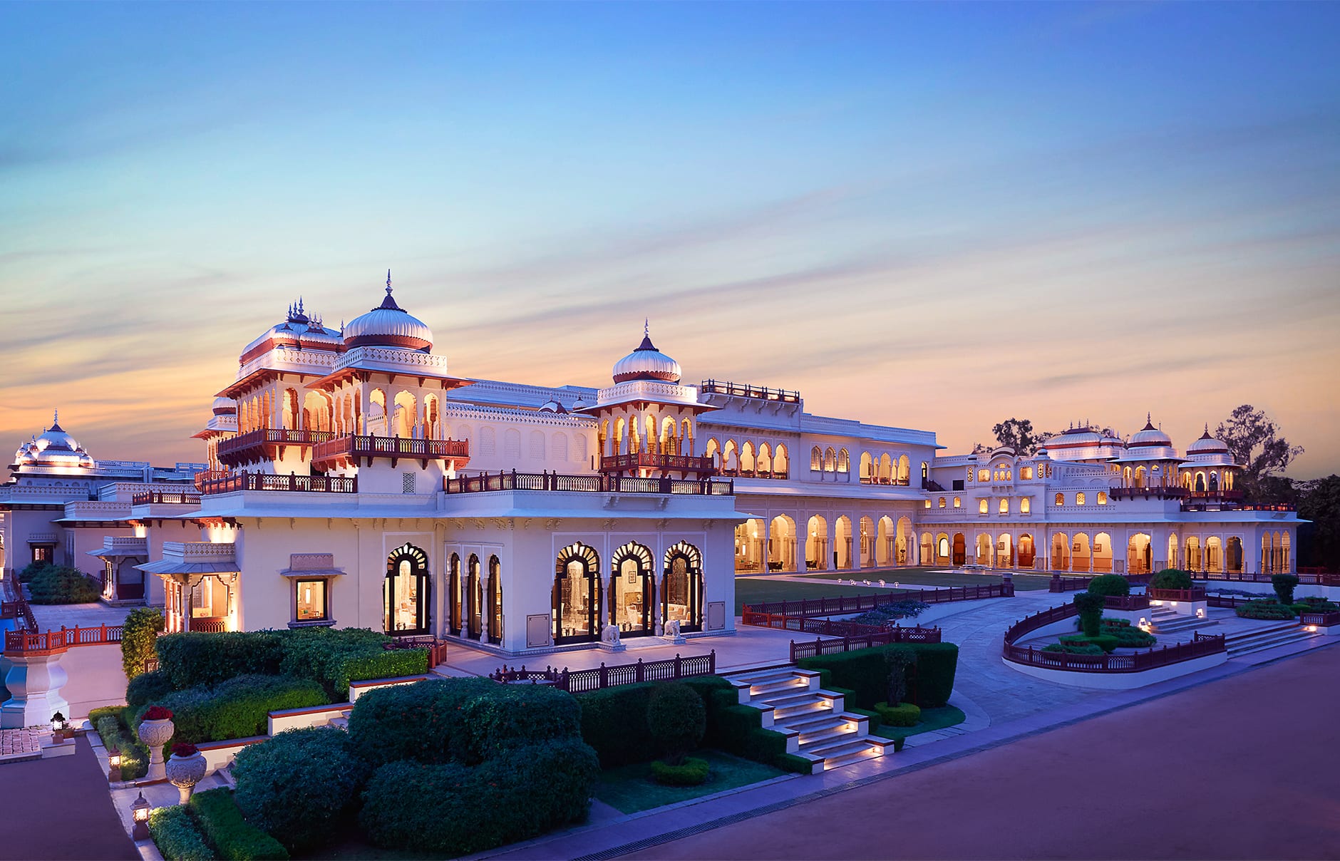 Taj Rambagh Palace, Jaipur, India. Luxury Hotel Review by TravelPlusStyle. Photo © Taj Hotels Resorts and Palaces