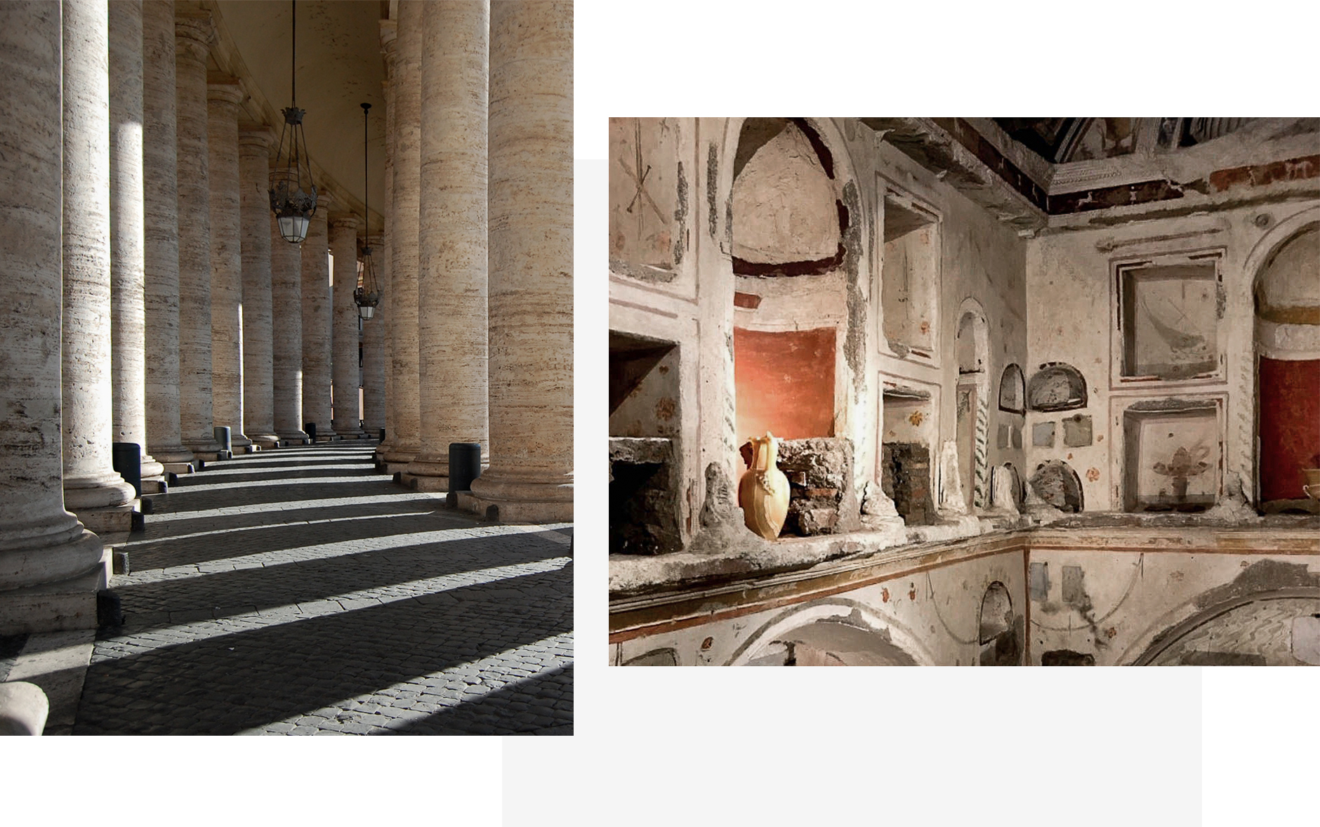 The exclusive tour of Necropolis below St. Peter\'s Basilica • Vatican City. Photo © TravelPlusStyle.com