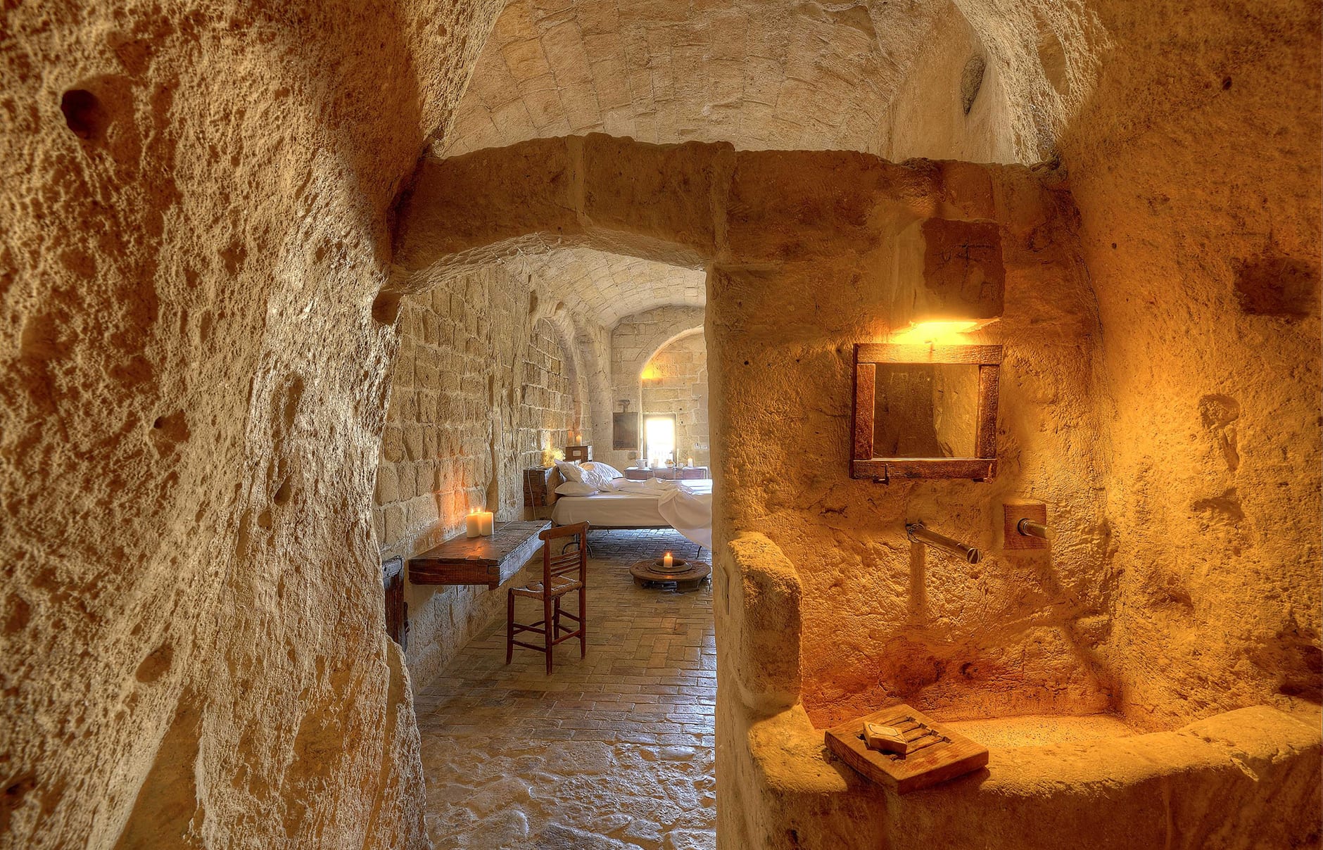 Sextantio Le Grotte Della Civita, Italy. Hotel Review by TravelPlusStyle. Photo © Sextantio