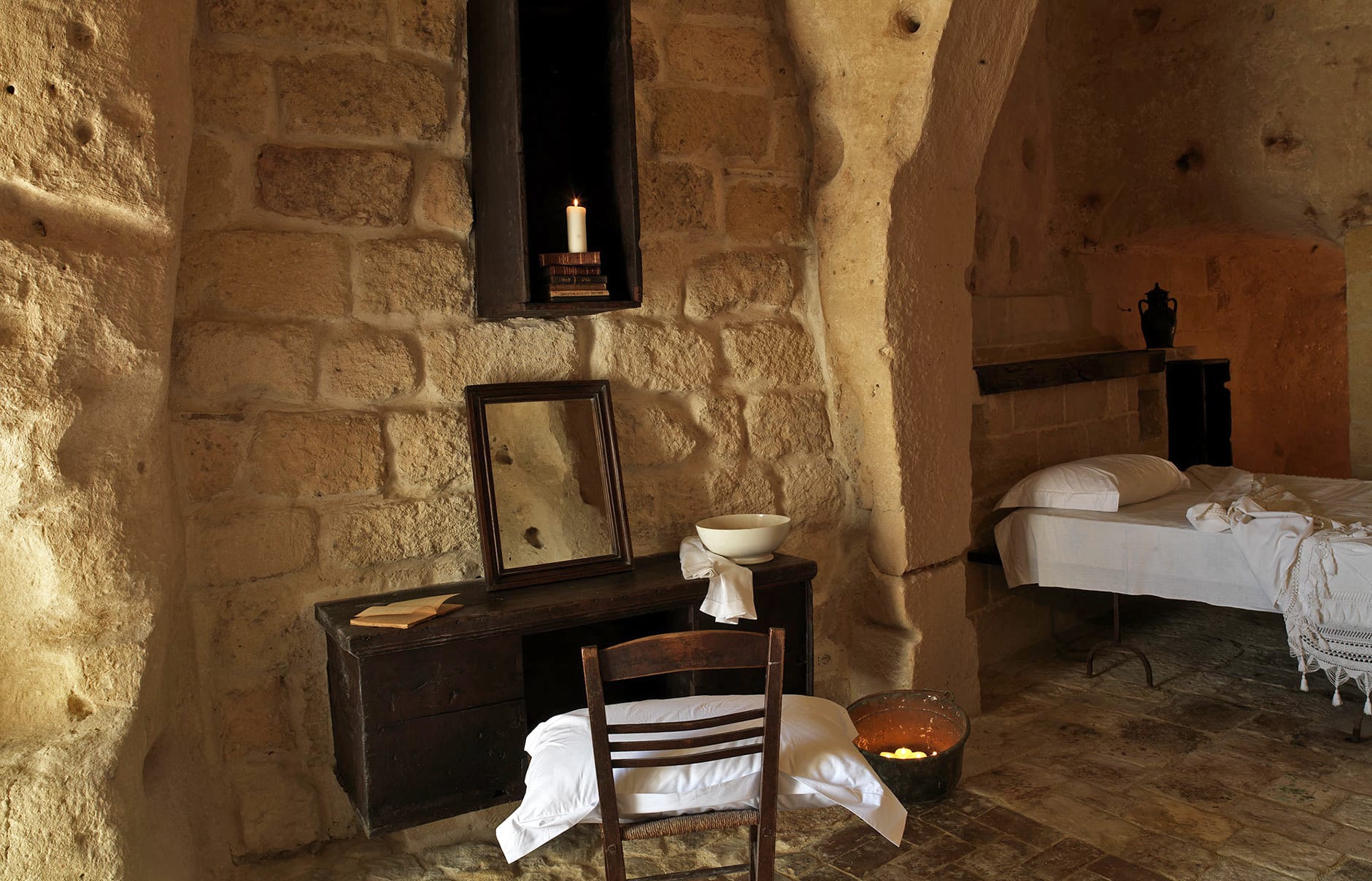 Sextantio Le Grotte Della Civita, Italy. Hotel Review by TravelPlusStyle. Photo © Sextantio