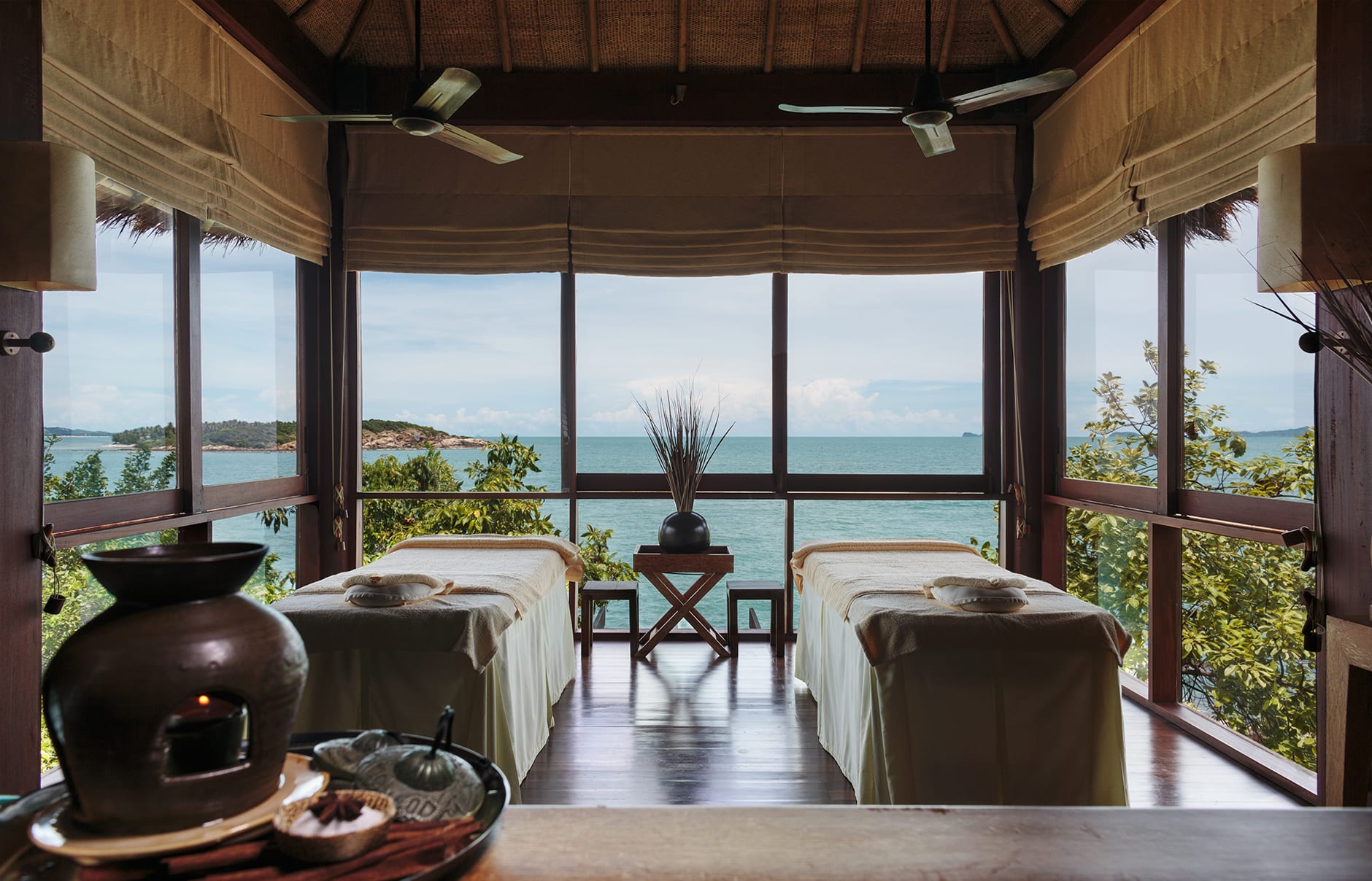 Six Senses Spa. Six Senses Samui, Thailand. Hotel Review by TravelPlusStyle. Photo © Six Senses Resorts & Spas