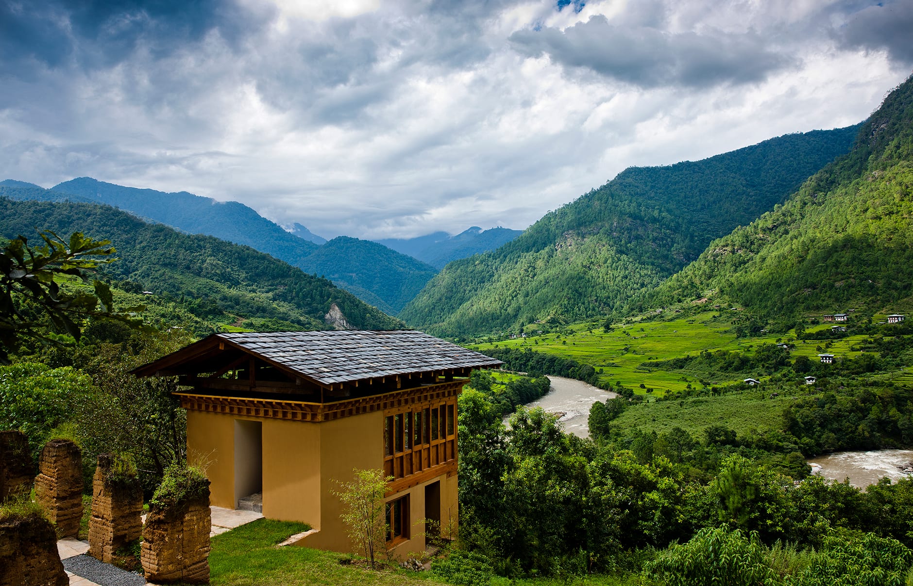 COMO Uma Punakha, Bhutan. Hotel Review by TravelPlusStyle. Photo © COMO Hotels and Resorts