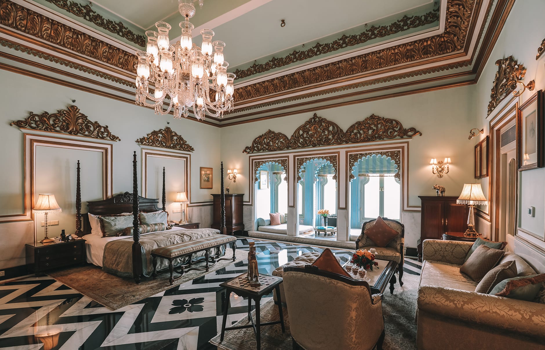 Taj Lake Palace, Udaipur, India. Luxury Hotel Review by TravelPlusStyle. Photo © Taj Hotels Resorts and Palaces