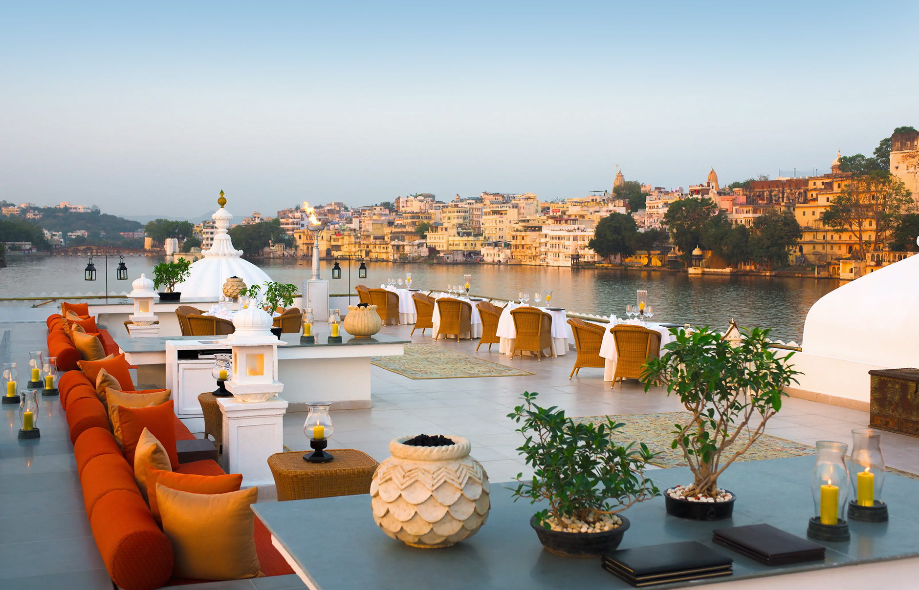 Taj Lake Palace, Udaipur, India. Luxury Hotel Review by TravelPlusStyle. Photo © Taj Hotels Resorts and Palaces