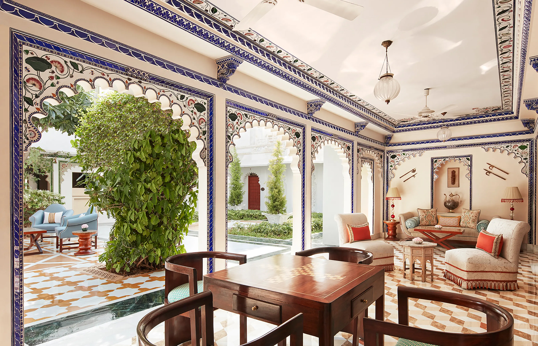Taj Lake Palace, Udaipur, India. Luxury Hotel Review by TravelPlusStyle. Photo © Taj Hotels Resorts and Palaces