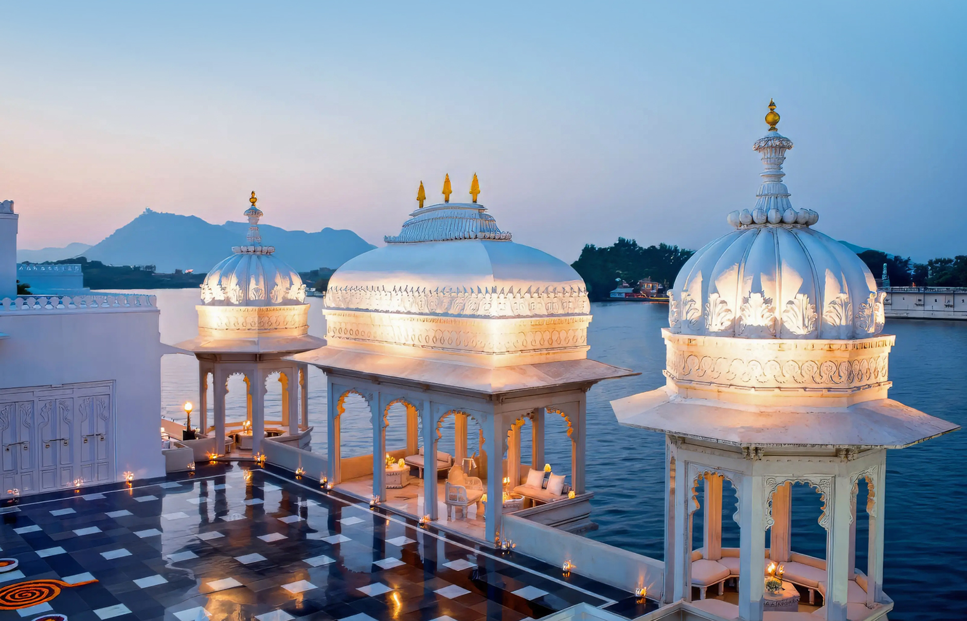 Taj Lake Palace, Udaipur, India. Luxury Hotel Review by TravelPlusStyle. Photo © Taj Hotels Resorts and Palaces