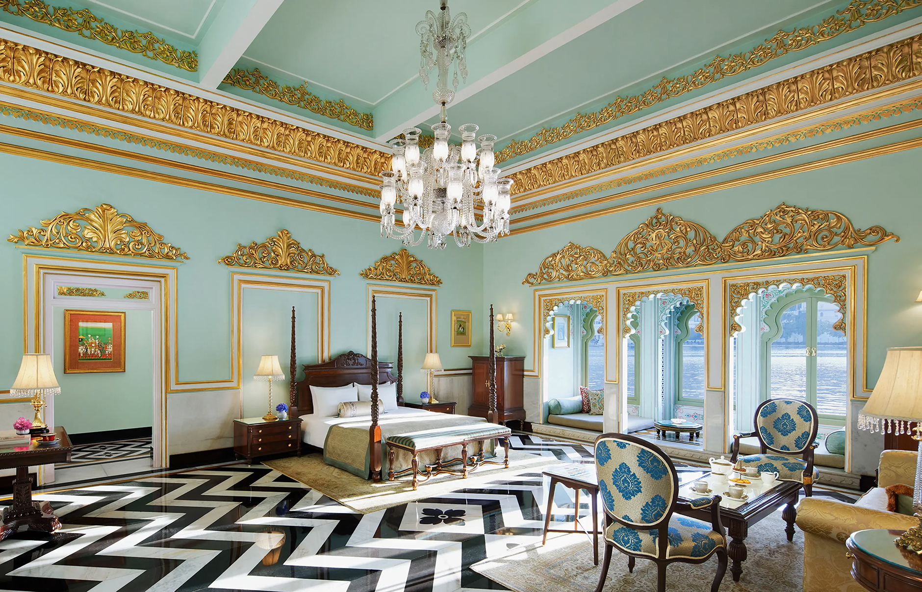 Taj Lake Palace, Udaipur, India. Luxury Hotel Review by TravelPlusStyle. Photo © Taj Hotels Resorts and Palaces