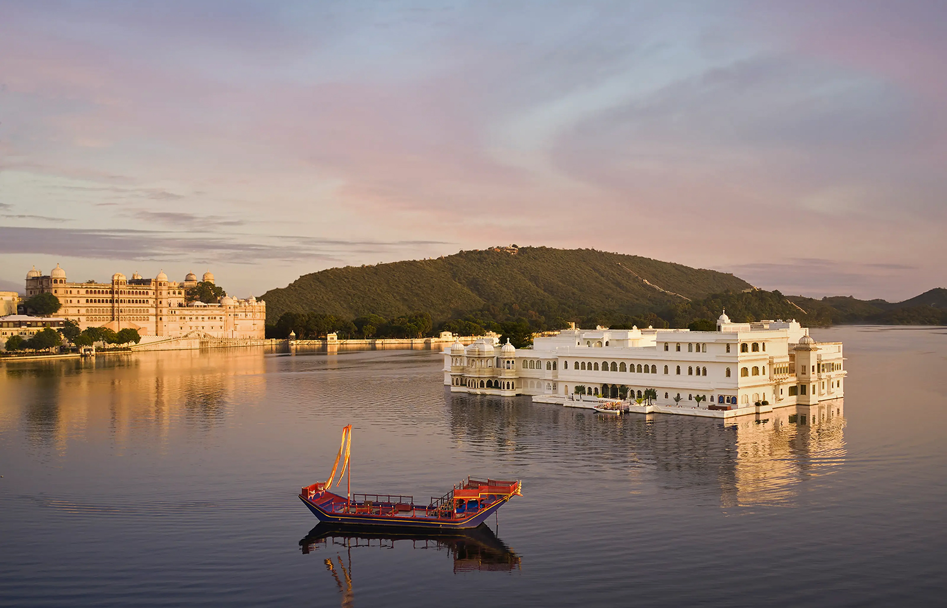 Taj Lake Palace, Udaipur, India. Luxury Hotel Review by TravelPlusStyle. Photo © Taj Hotels Resorts and Palaces