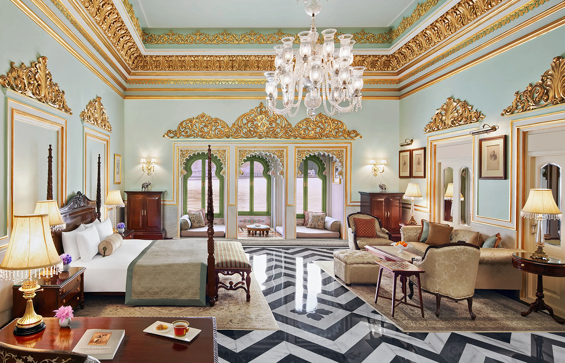 Taj Lake Palace, Udaipur, India. Luxury Hotel Review by TravelPlusStyle. Photo © Taj Hotels Resorts and Palaces
