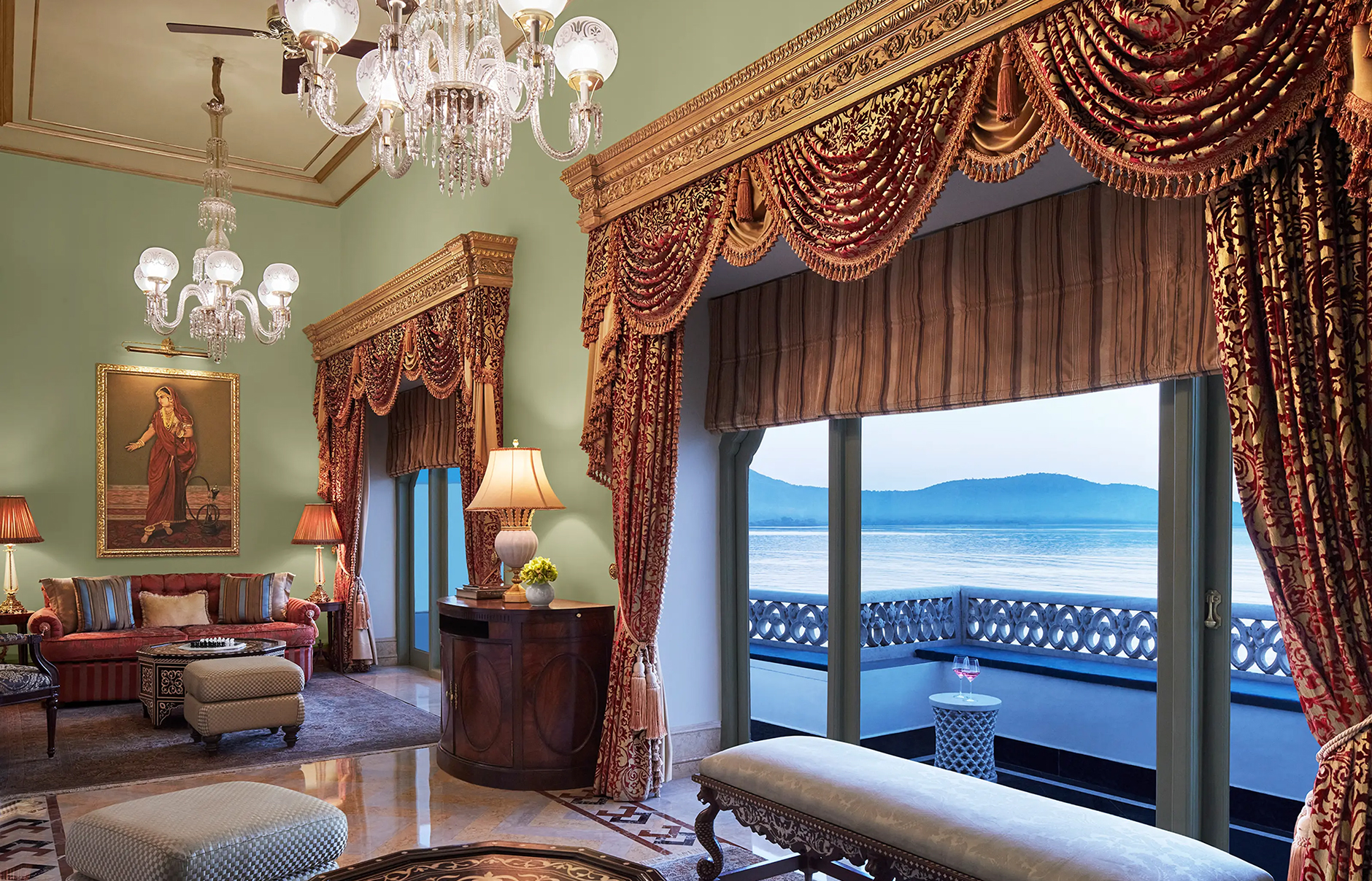Taj Lake Palace, Udaipur, India. Luxury Hotel Review by TravelPlusStyle. Photo © Taj Hotels Resorts and Palaces
