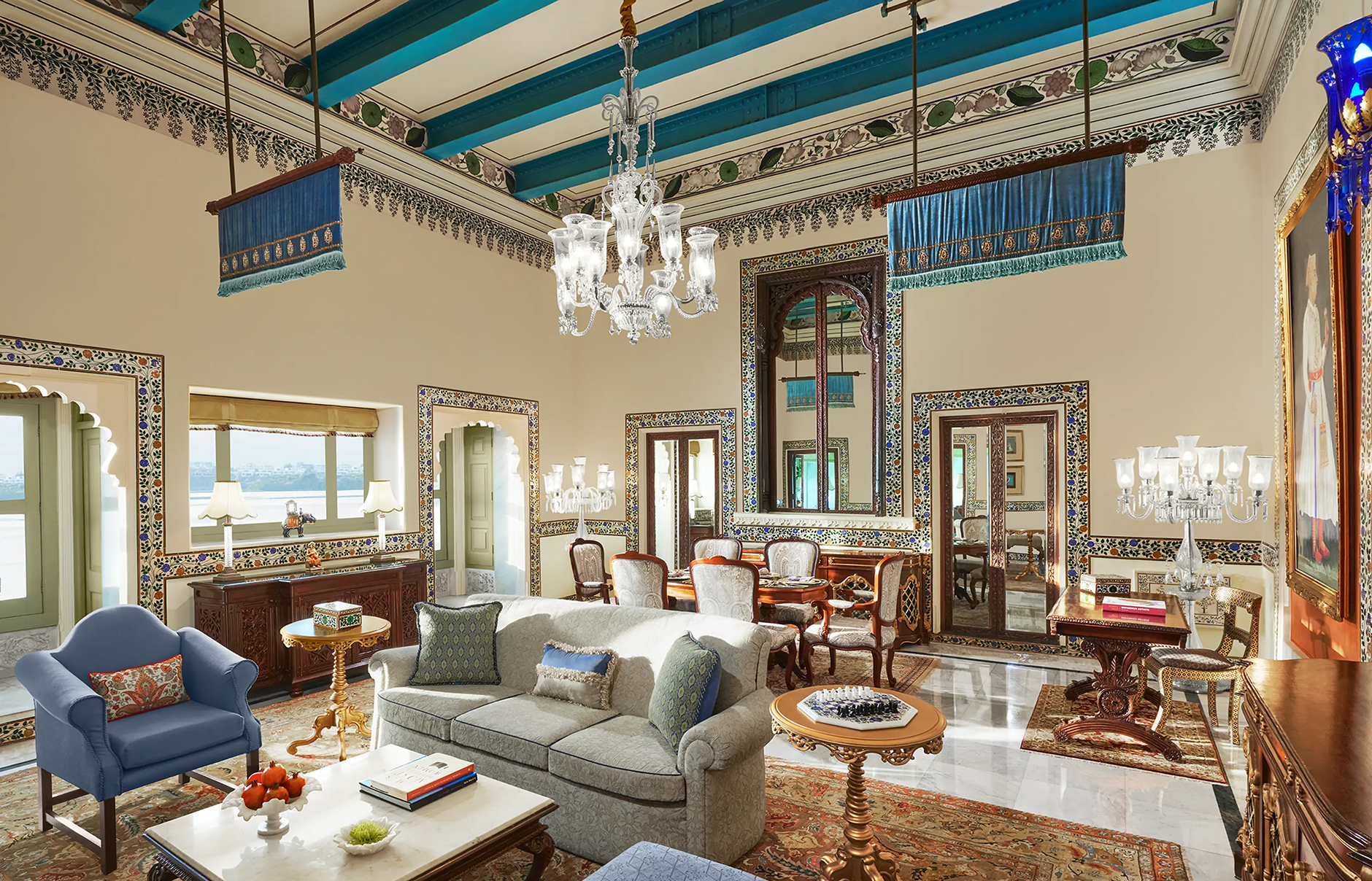 Taj Lake Palace, Udaipur, India. Luxury Hotel Review by TravelPlusStyle. Photo © Taj Hotels Resorts and Palaces