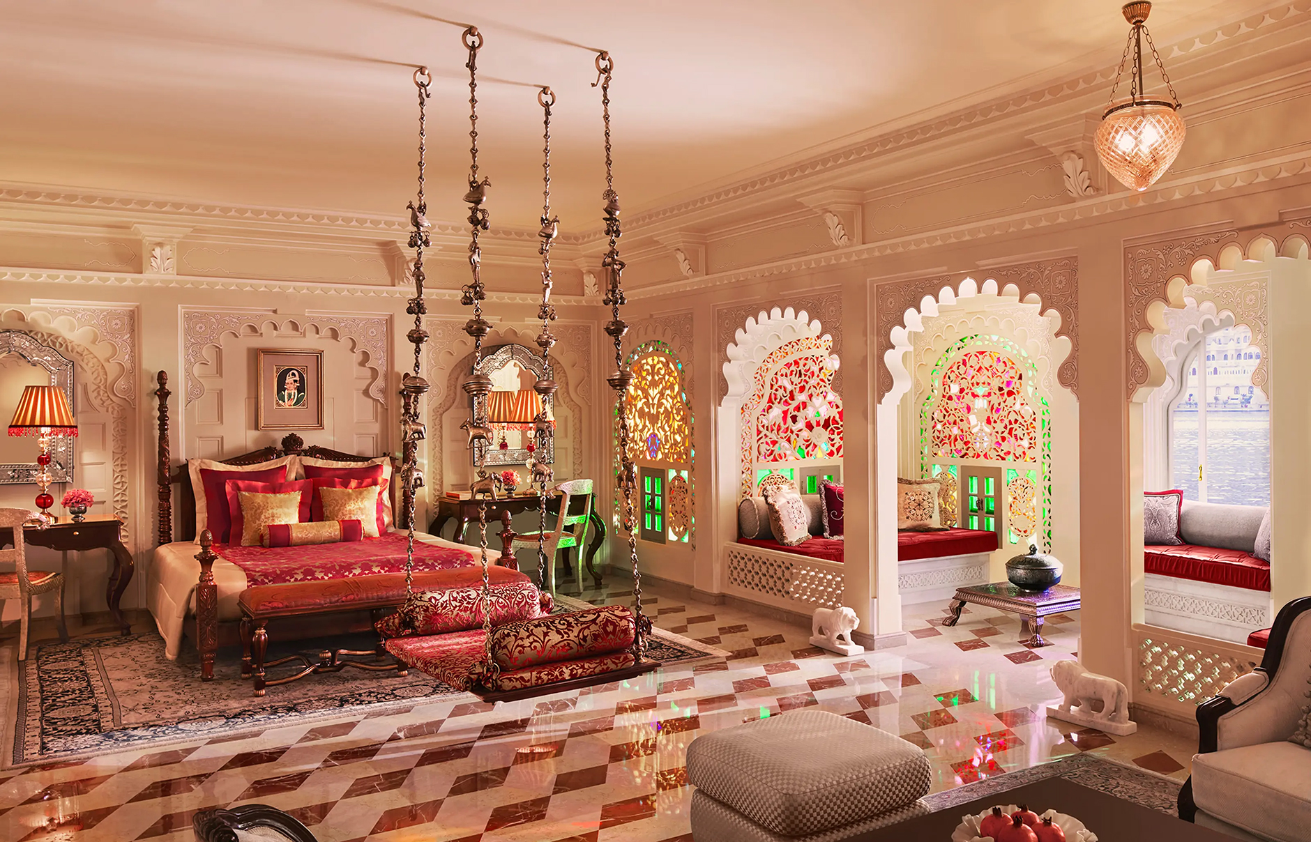 Taj Lake Palace, Udaipur, India. Luxury Hotel Review by TravelPlusStyle. Photo © Taj Hotels Resorts and Palaces