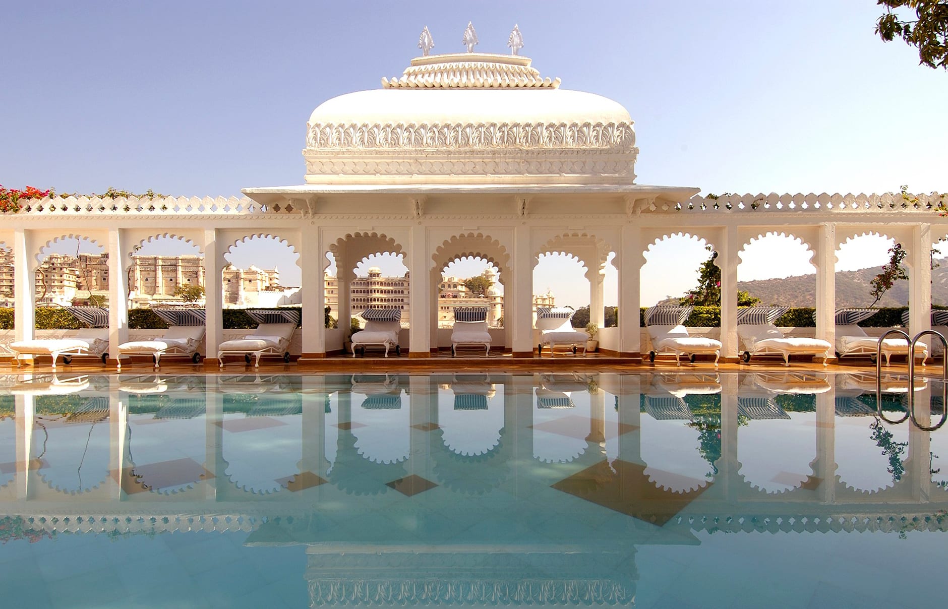 Taj Lake Palace, Udaipur, India. Luxury Hotel Review by TravelPlusStyle. Photo © Taj Hotels Resorts and Palaces