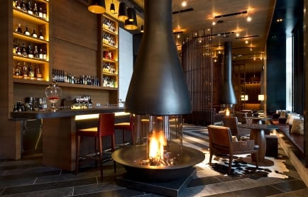 The Bar. The Chedi Andermatt, Switzerland. © GHM