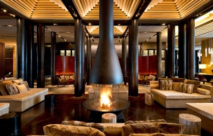 Lobby. The Chedi Andermatt, Switzerland. © GHM
