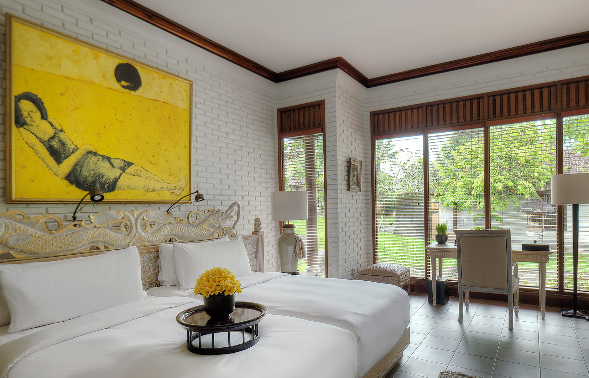 Tanah Gajah, a Resort by Hadiprana, Ubud, Bali. Hotel Review by TravelPlusStyle. Photo © Tanah Gajah 67210022-h1-ctg-rooms-hadiprana_villa-guest_bedroom_01