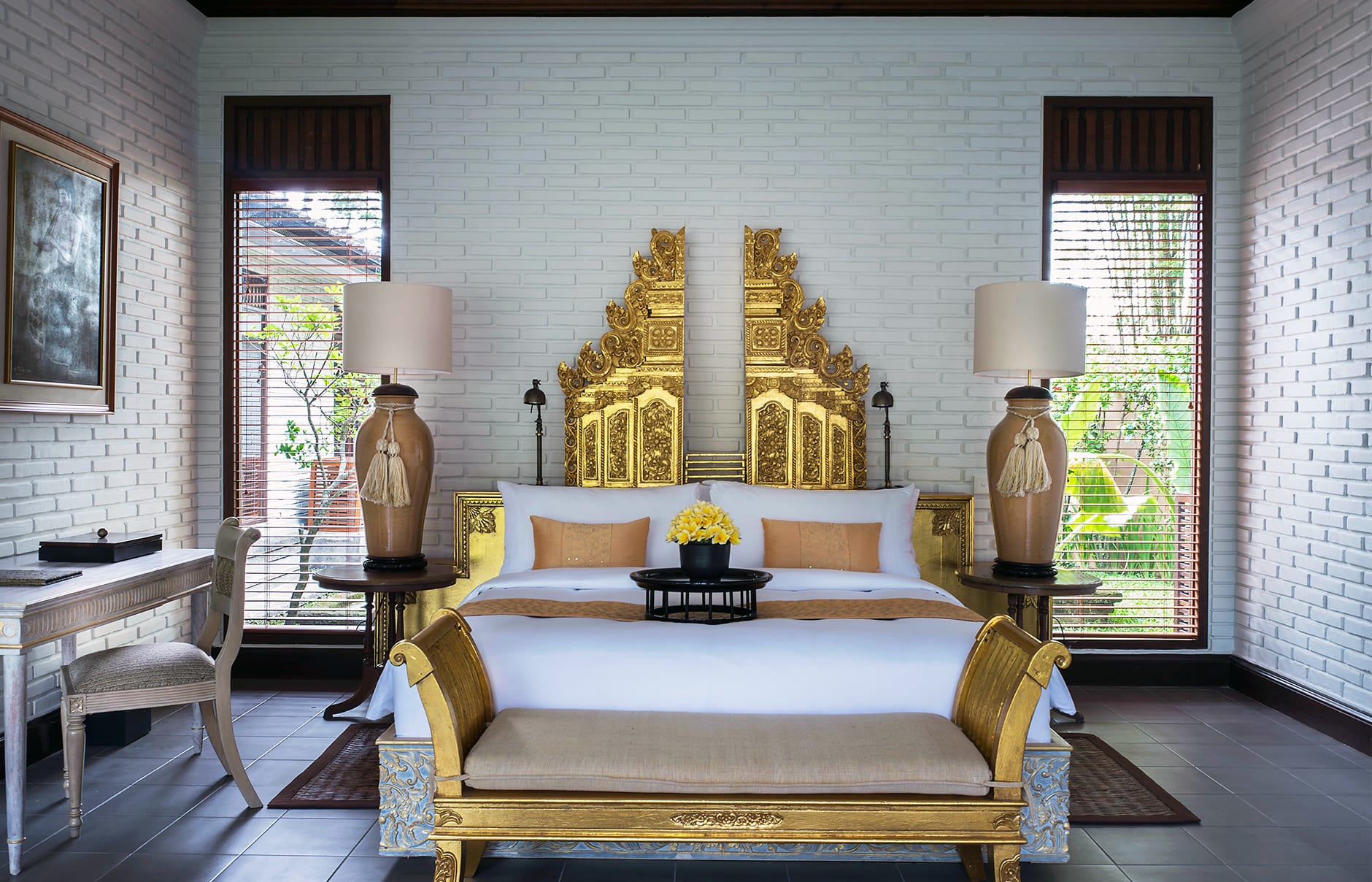 Tanah Gajah, a Resort by Hadiprana, Ubud, Bali. Hotel Review by TravelPlusStyle. Photo © Tanah Gajah h1-hadiprana_villa_master_bedroom
