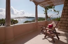 View from balcony Deluxe Room Villa Kusi