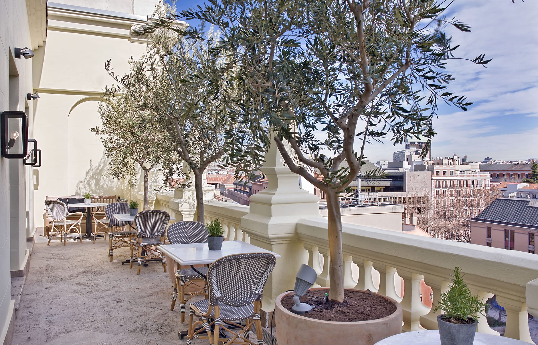 La Terraza. The Principal Madrid, Spain. Hotel Review by TravelPlusStyle. Photo © The Principal Madrid