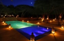 Pool at night