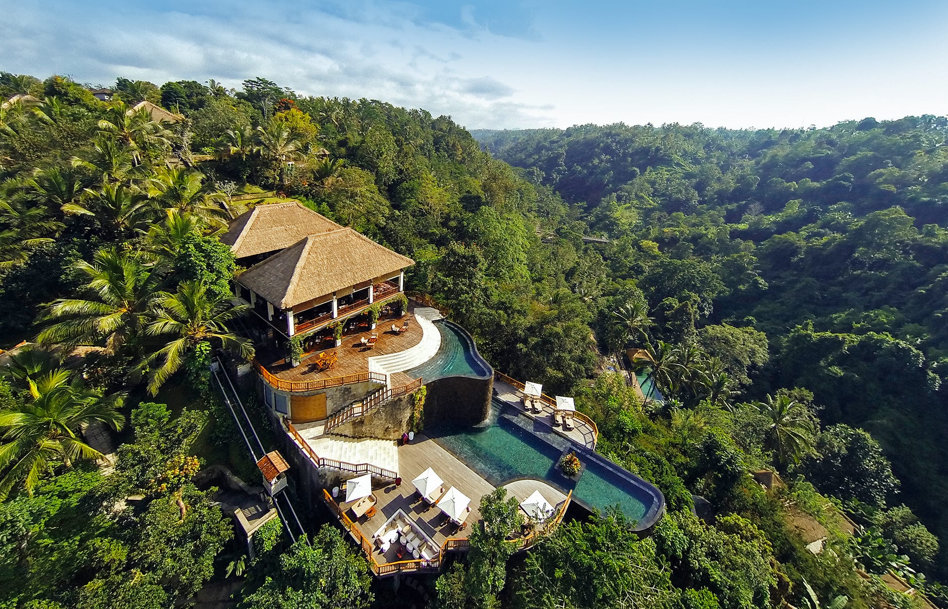 Hanging Gardens of Bali, Ubud, Bali, Indonesia. Hotel Review by TravelPlusStyle. Photo © Hanging Gardens of Bali