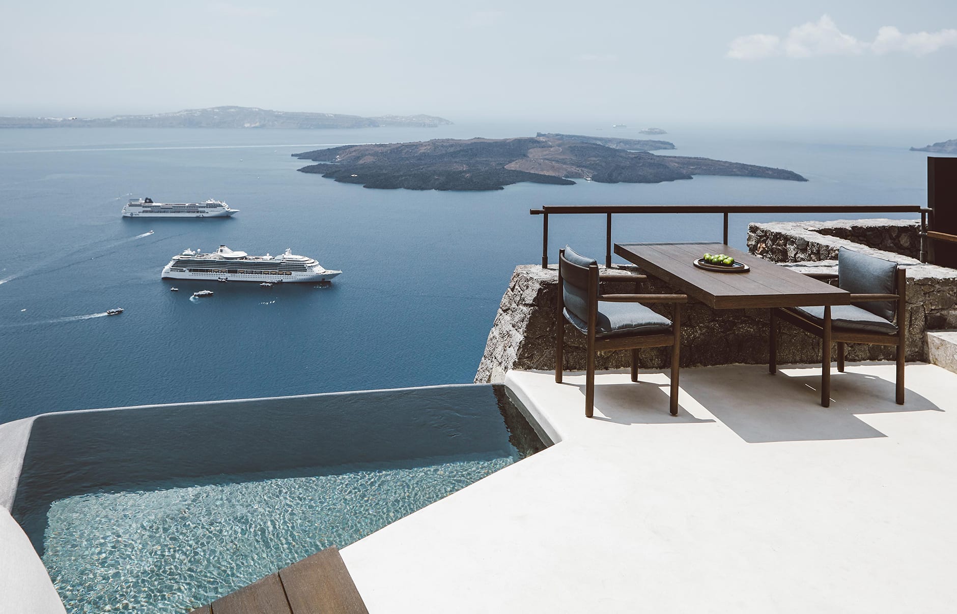 Vora Villas Santorini, Greece. Hotel Review by TravelPlusStyle. Photo © VORA