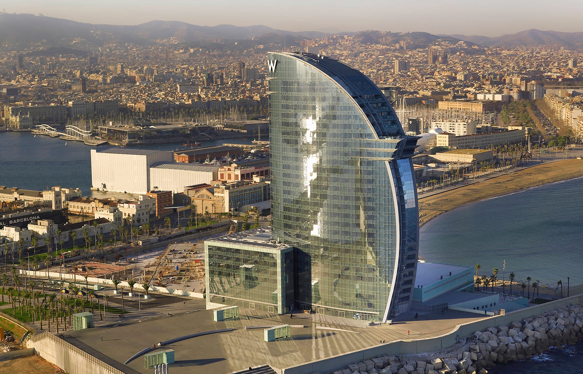 W Barcelona, Spain. Hotel Review by TravelPlusStyle. Photo © Marriott International