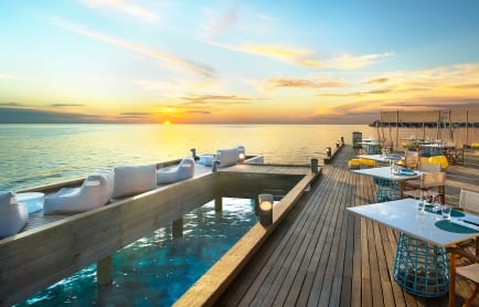 Fish Restaurant. W Retreat &amp; Spa Maldives. © Starwood Hotels &amp; Resorts Worldwide