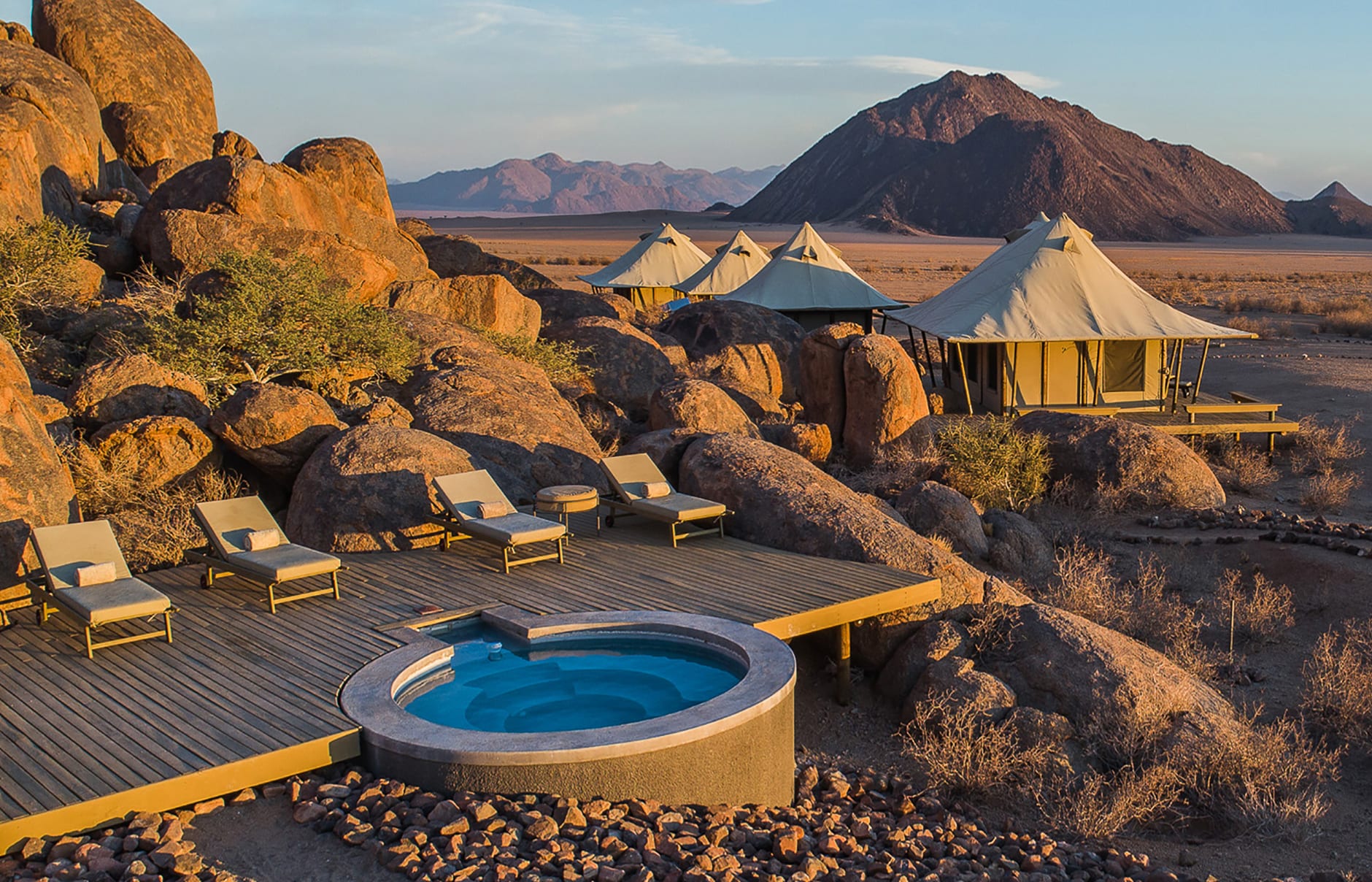 Wolwedans Boulders Camp, Namibia. Hotel Review by TravelPlusStyle. Photo © Wolwedans