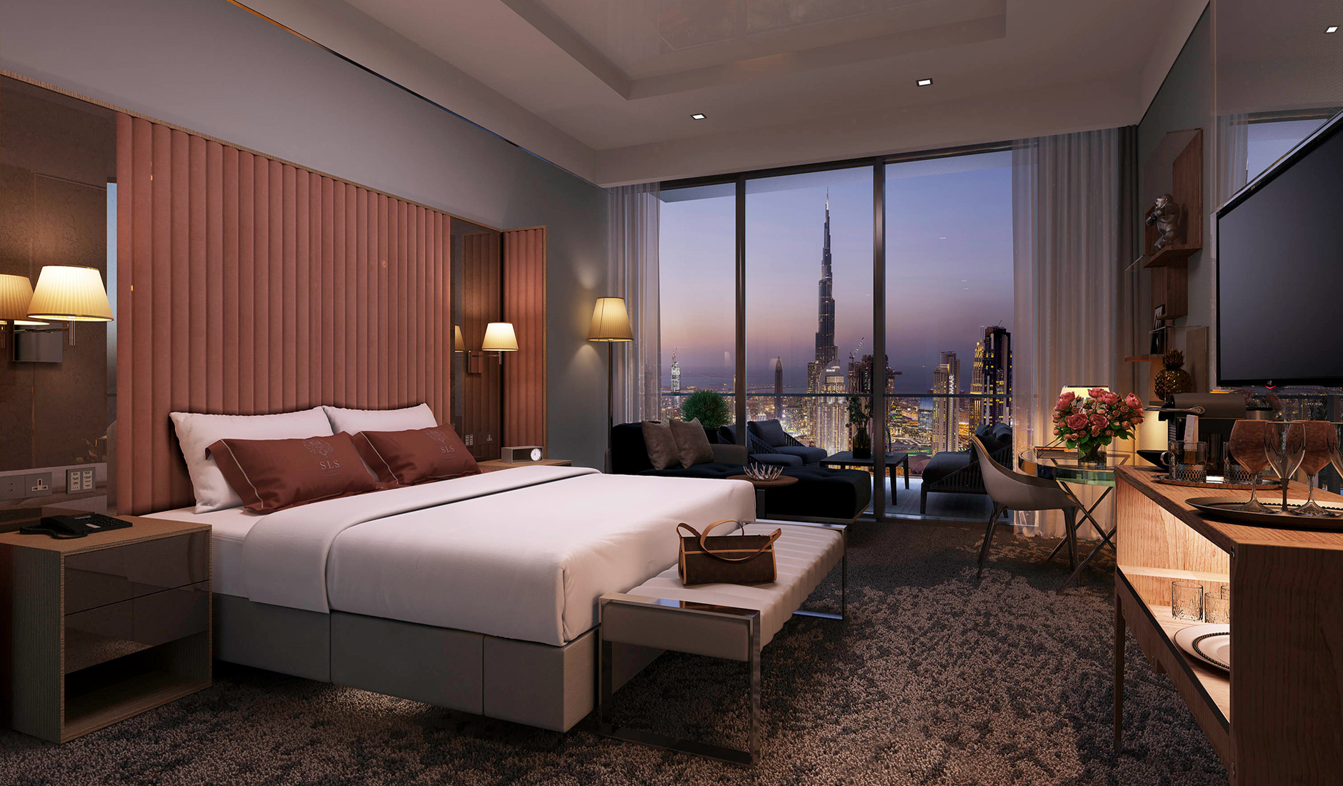 SLS Dubai Hotel & Residences, Dubai, United Arab Emirates • The Best Luxury Hotels in Dubai by TravelPlusStyle.com