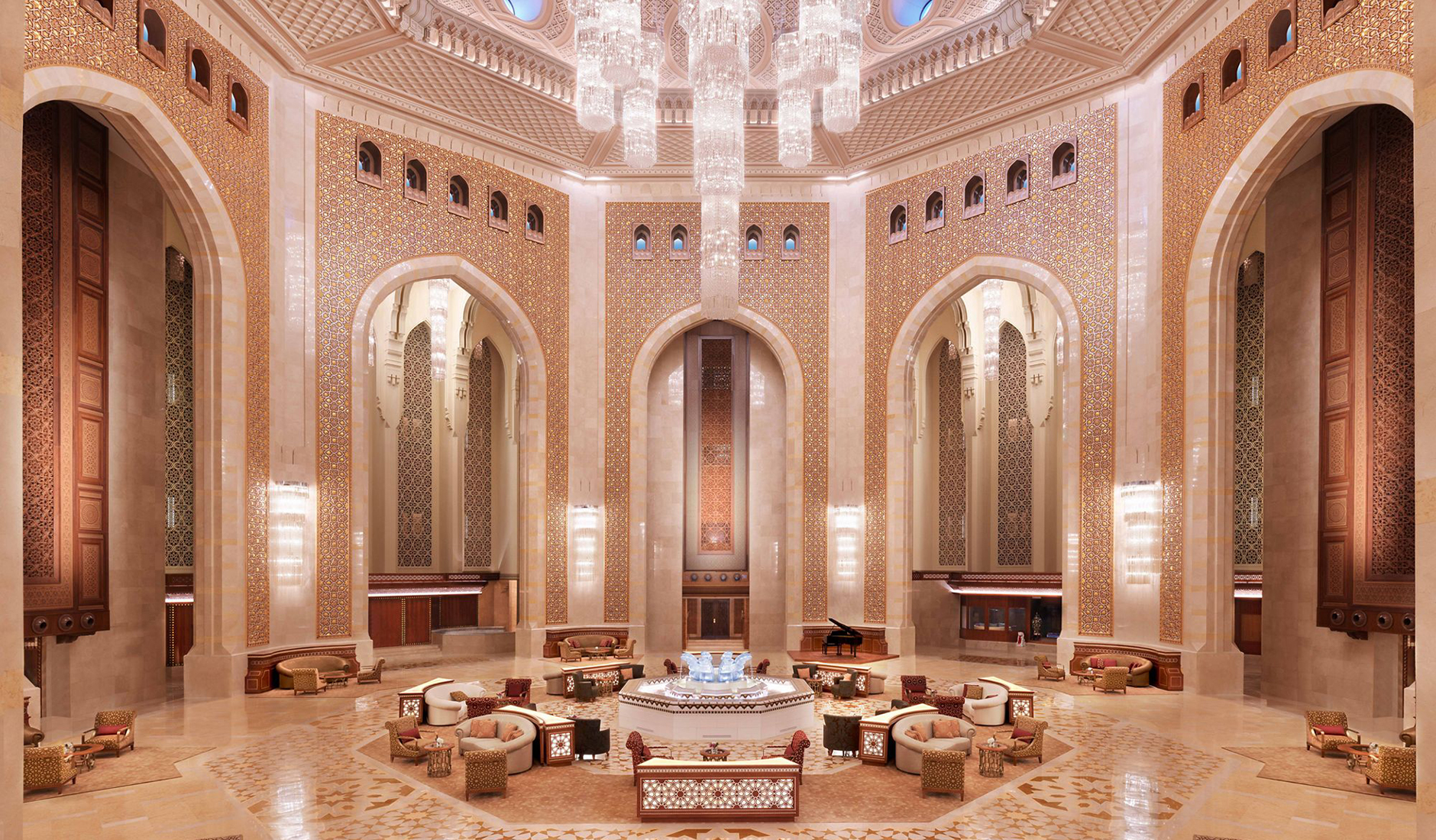 Al Bustan Palace, A Ritz-Carlton Hotel, Muscat, Oman • The Best Luxury Hotels In Oman by TravelPlusStyle.com