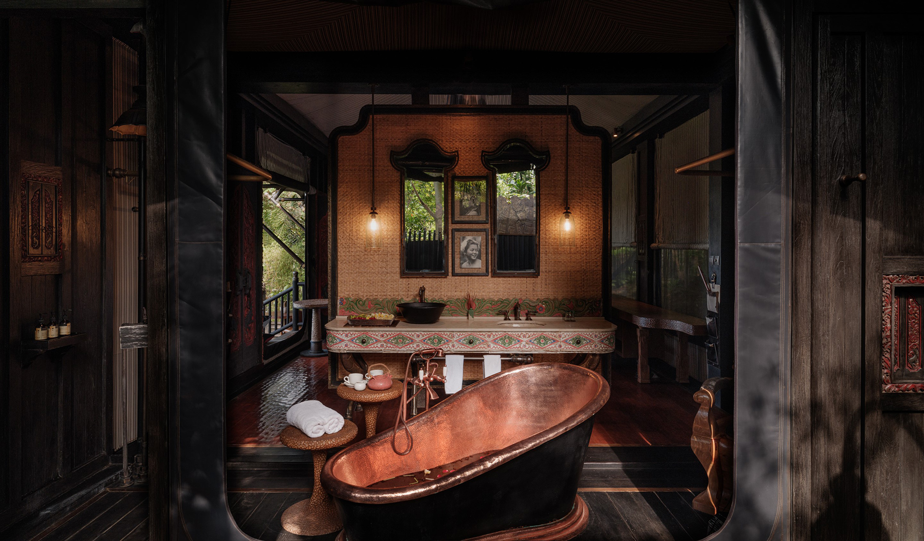 Bathroom in the tent