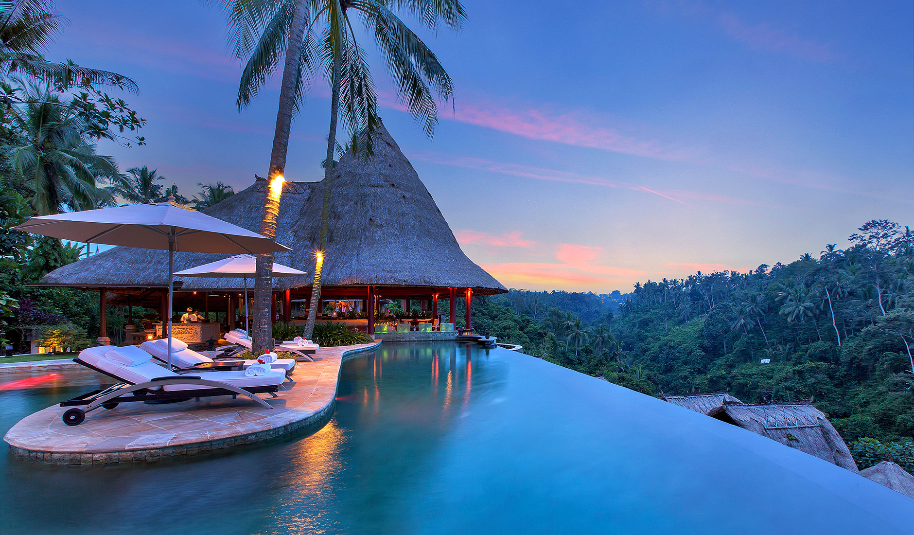 Infinity pool in Ubud