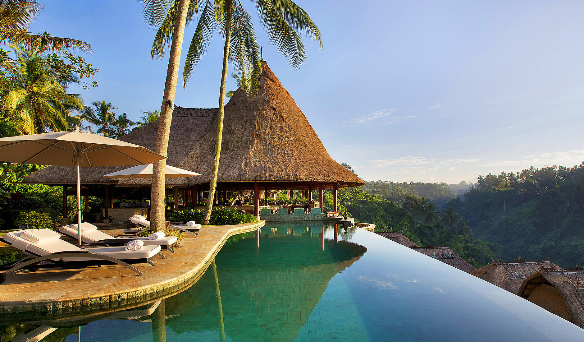 Infinity pool in Ubud