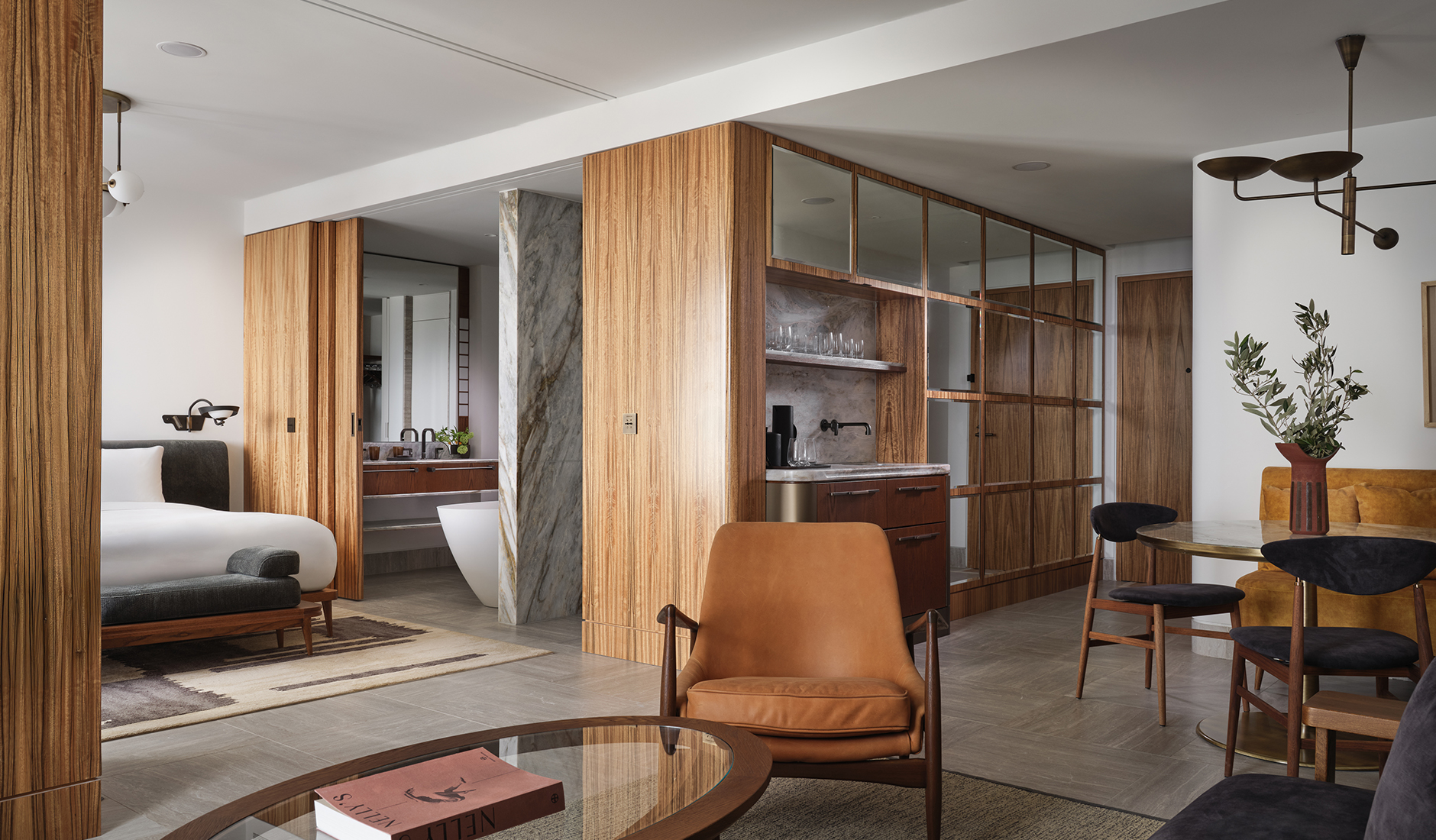 Bedroom in a luxury suite at Conrad Athens The Ilisian, combining refined modern interiors with a spacious layout and carefully selected design details