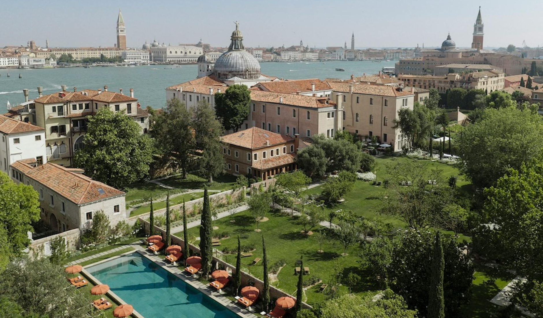 Exterior of Airelles Palladio Venezia, a luxury hotel set within a historic estate on Giudecca in Venice