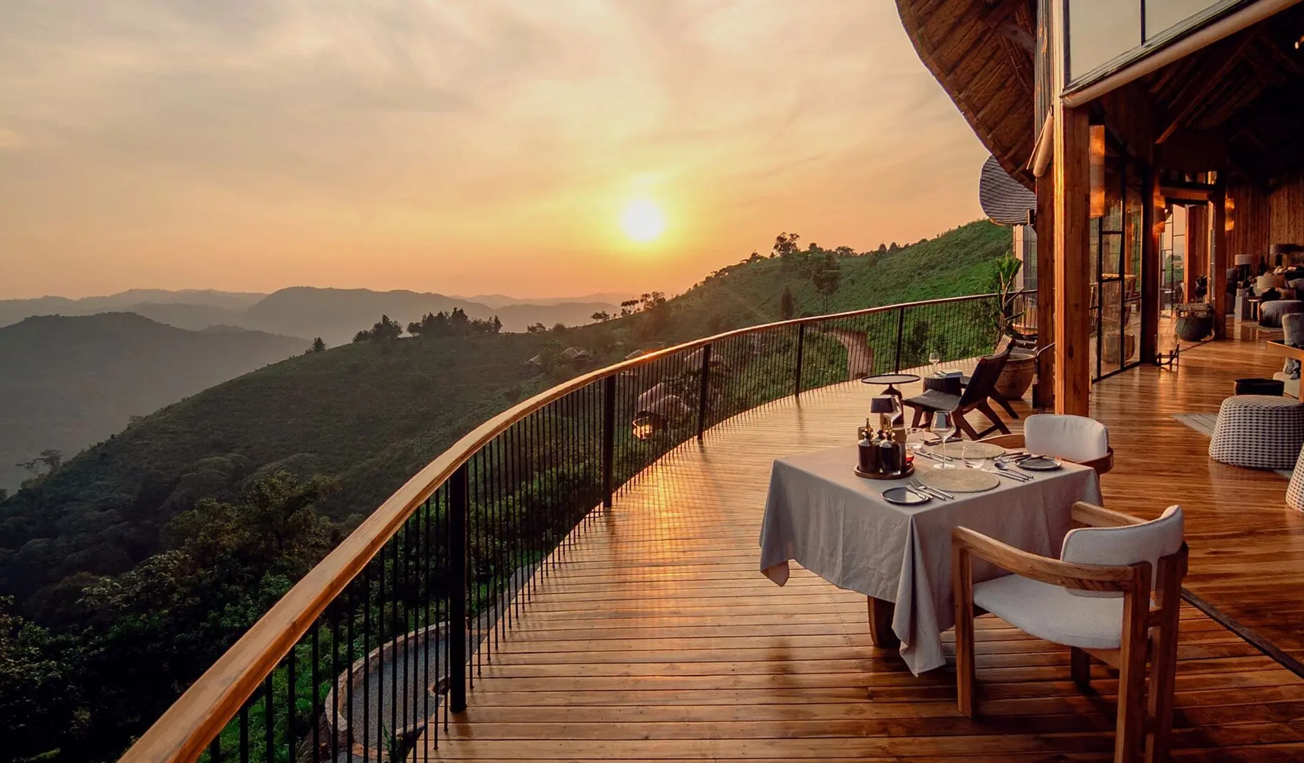 Forest views from the main area at Erebero Hills in southwestern Uganda