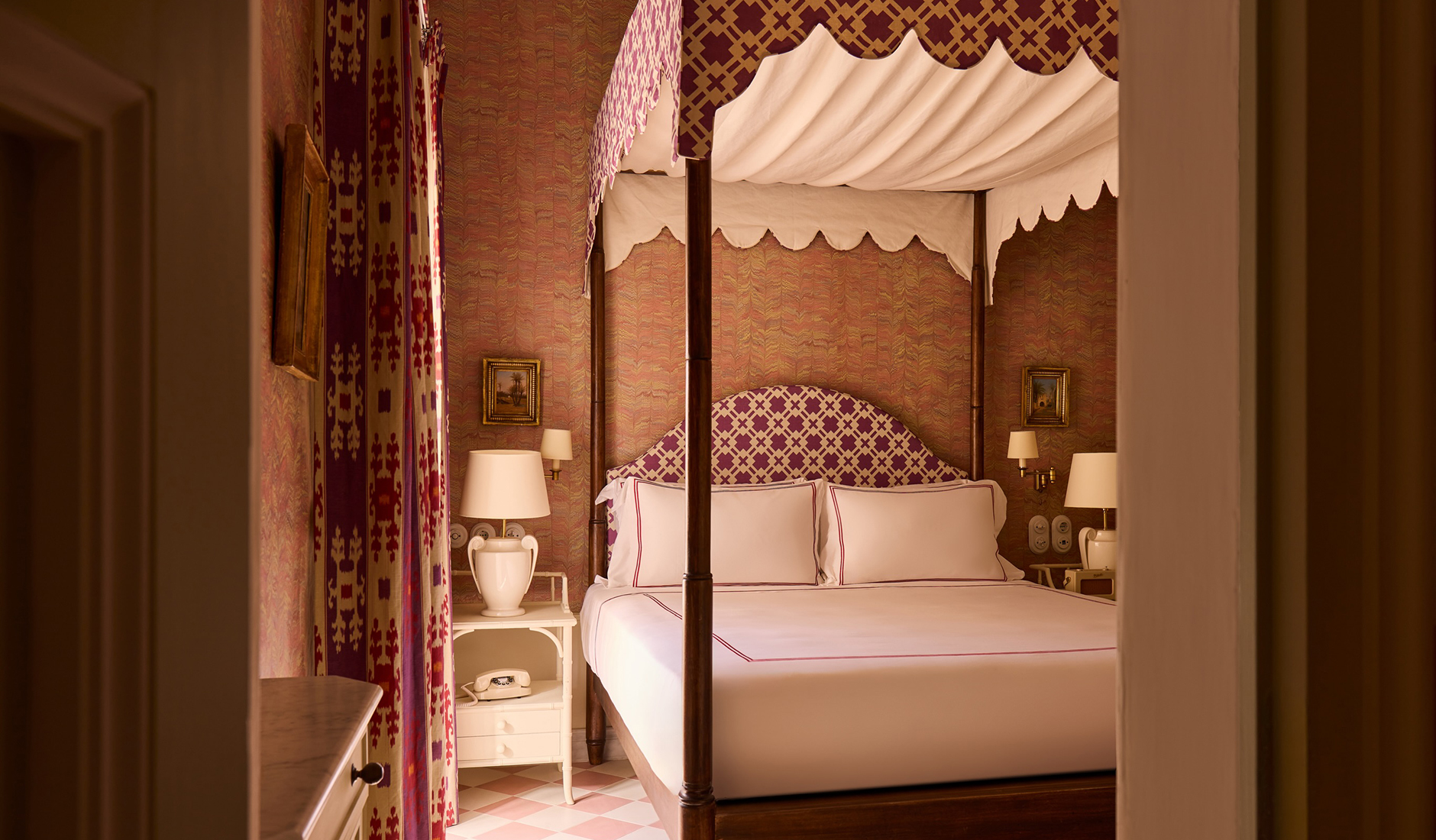 Guest bedroom at Casa Bonavita, Malta.