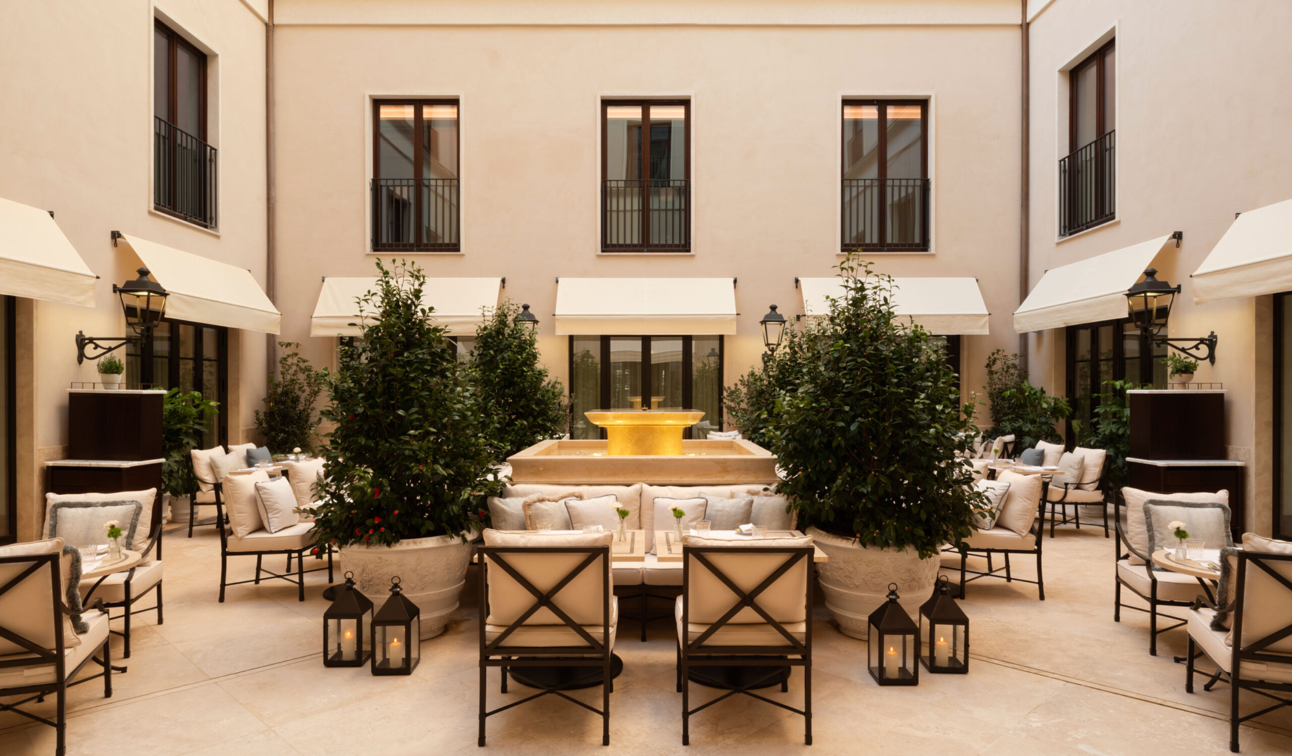 Piazzetta at Corinthia Rome, a welcoming dining space inspired by Rome's tradition of convivial hospitality