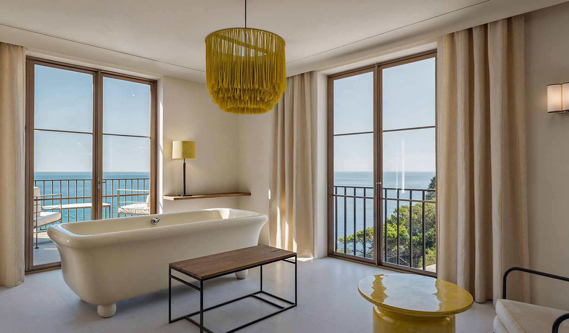 Bathroom in a suite at Gran Hotel Margalida, featuring refined finishes and a contemporary design