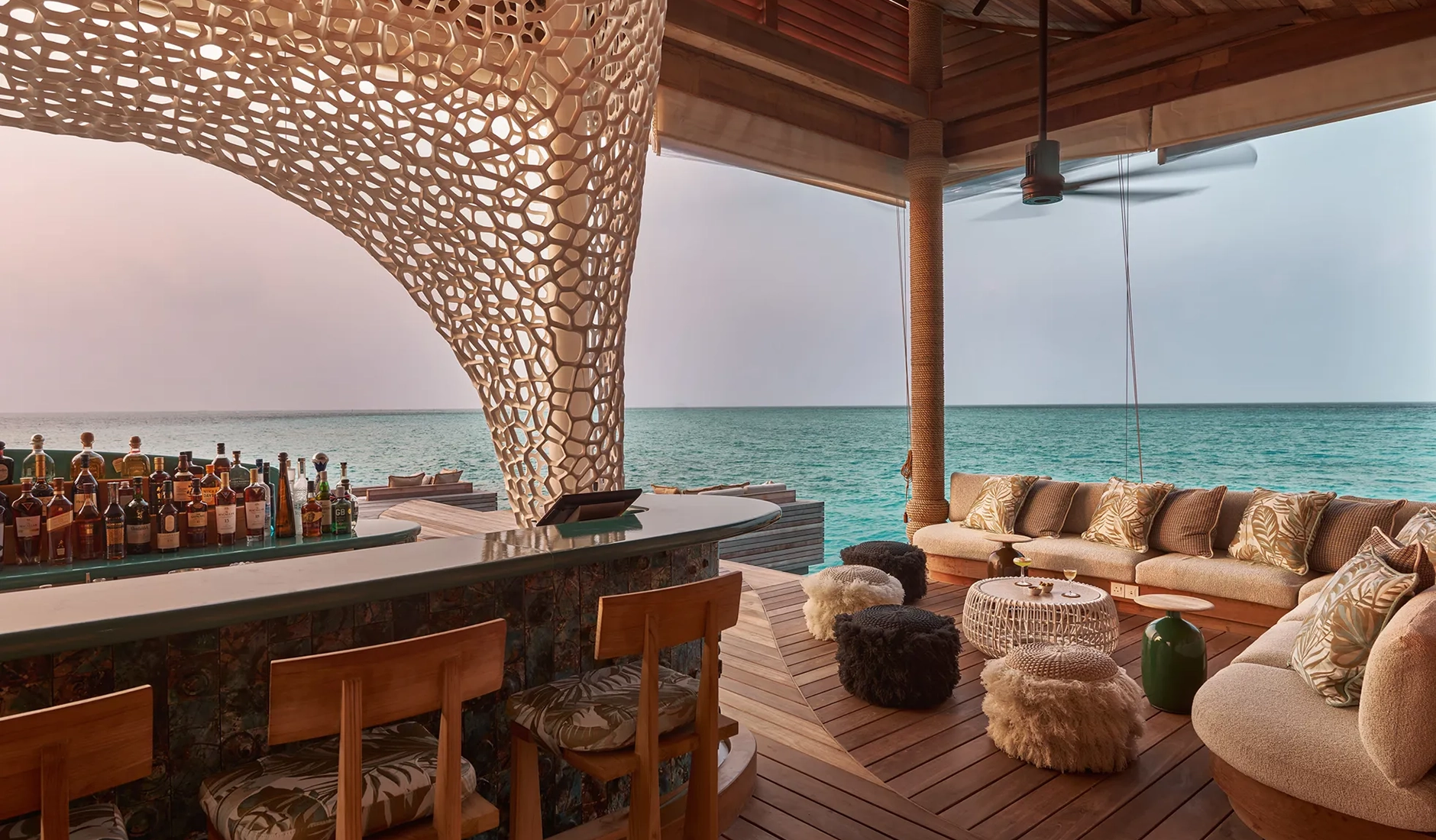 SAFAR Bar at .Here Baa Atoll, in the Maldives
