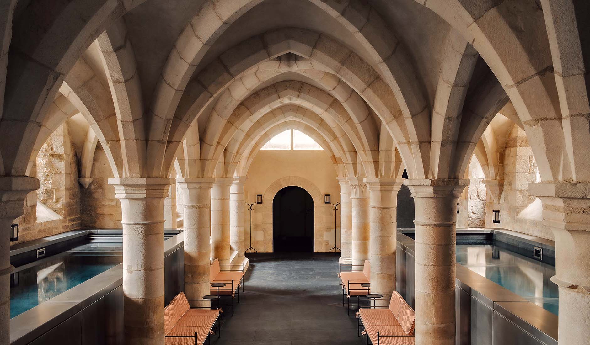 Spa Caudalie at Les Sources de Vougeot housed in a historic stone cellar