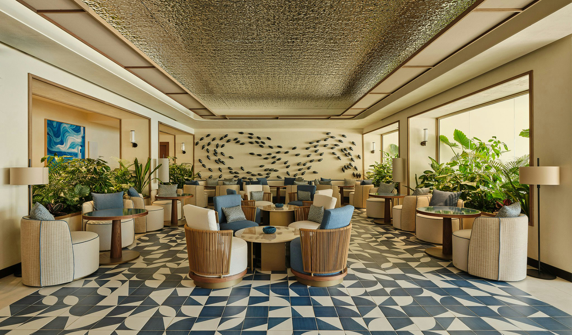 Contemporary interior design at Mazzarò Sea Palace