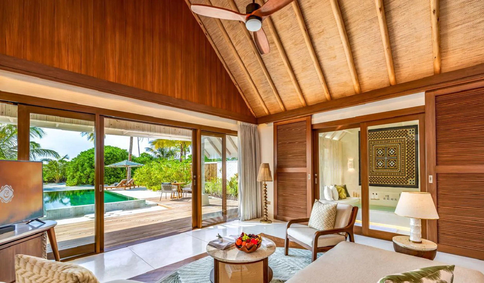 Beach Pool Villa at RAH GILI Maldives, with a private pool and direct access to the sandy shore